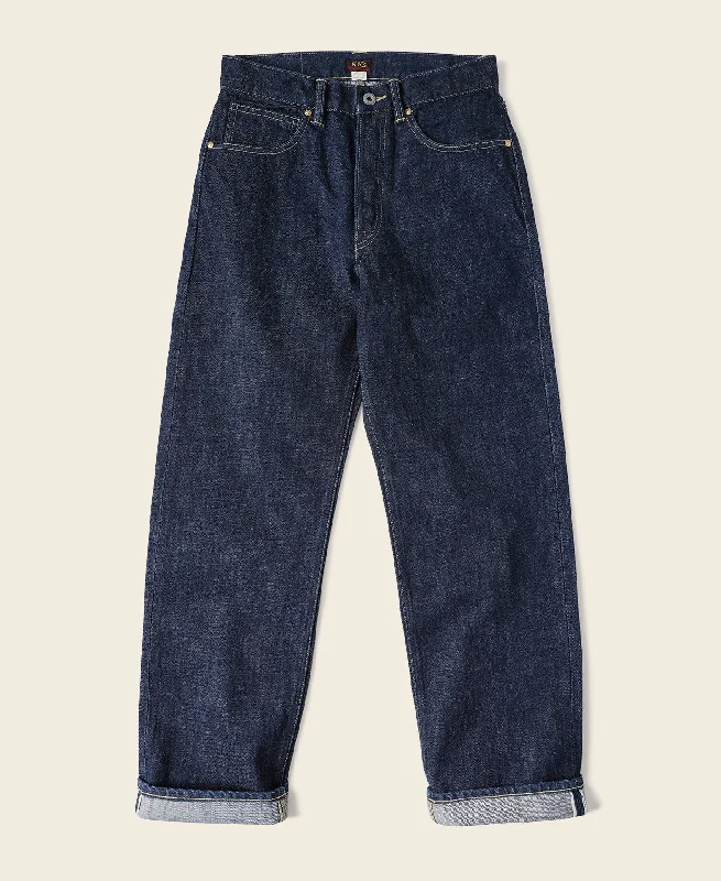 WWII Simplified Model Cowboy Selvedge Denim Jeans