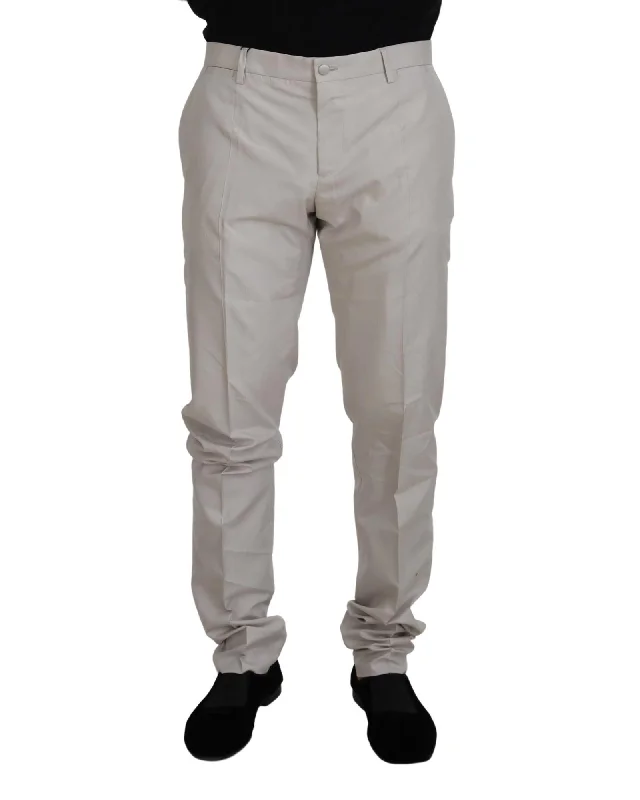 Dolce & Gabbana  Classic Fit Casual Pants - Gray