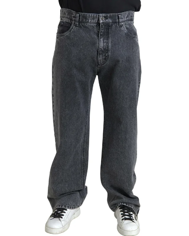 Dolce & Gabbana  Men's Relaxed Fit Jeans - Gray