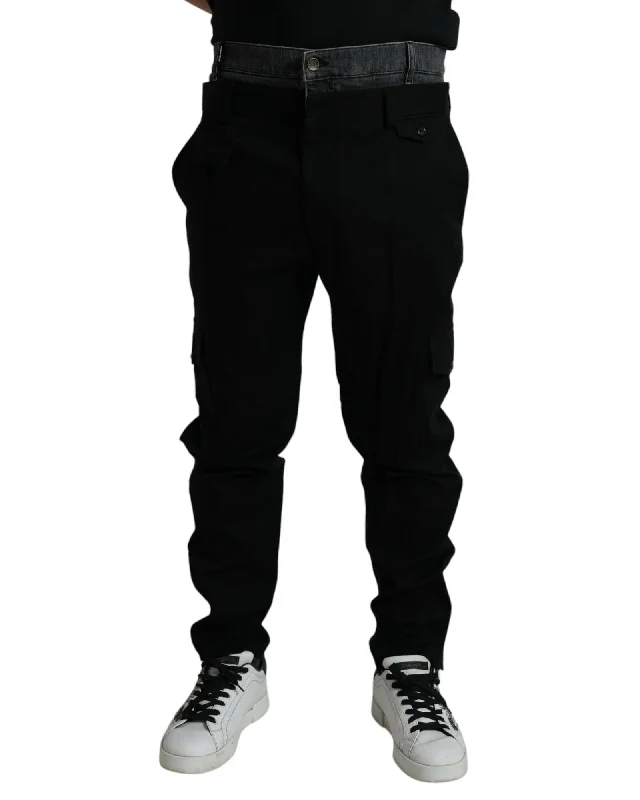 Dolce & Gabbana  Men's Black Cargo Pants