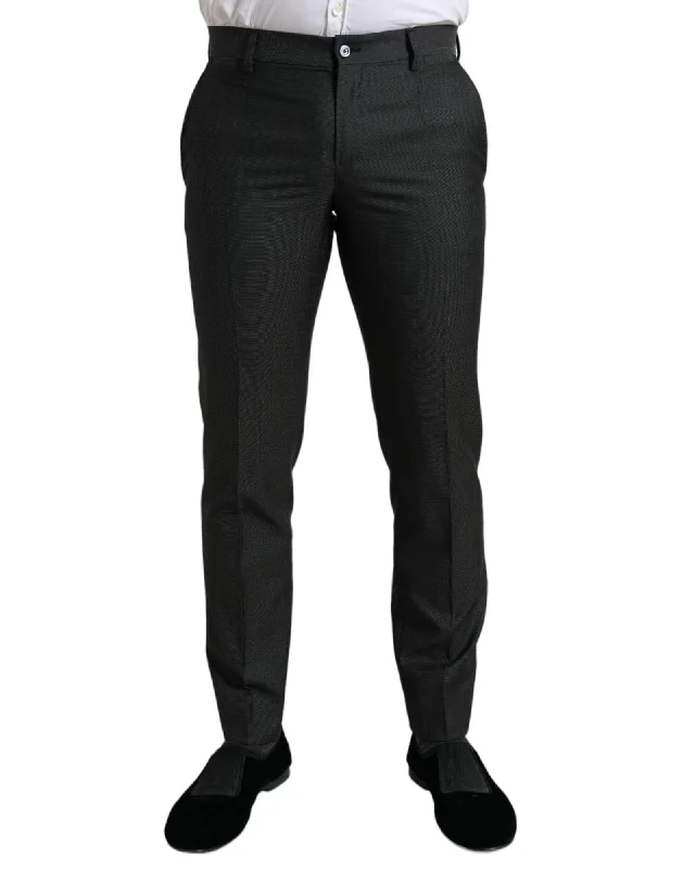 Dolce & Gabbana  Classic Fit Wool Trousers Black