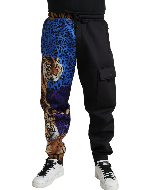 Dolce & Gabbana  Men's Tiger Print Jogger Pants