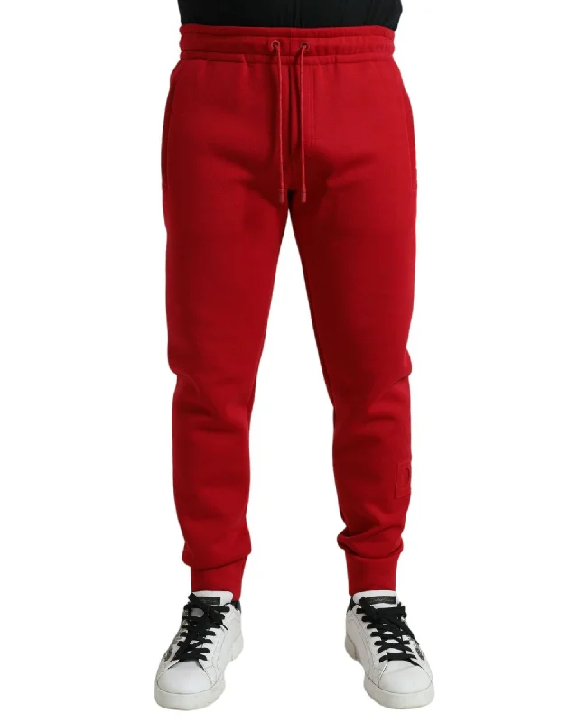 Dolce & Gabbana  Red Sweatpants for Men