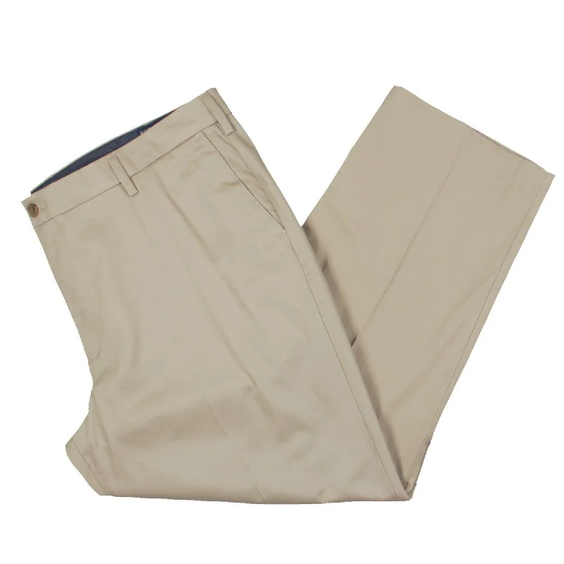 Dockers Mens Big & Tall Mid-Waist Relaxed Khaki Pants