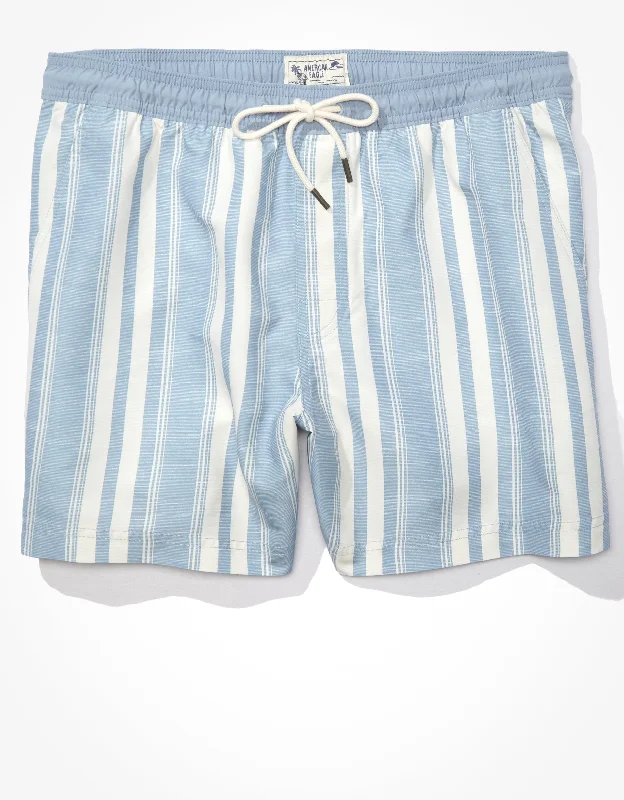 AE 5.5" Striped Swim Trunk