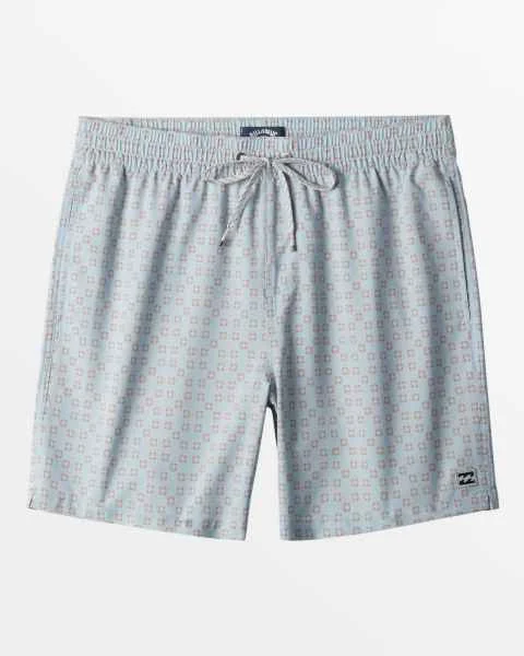 Billabong Sundays Layback 17" Elastic Waist Shorts Ash Blue