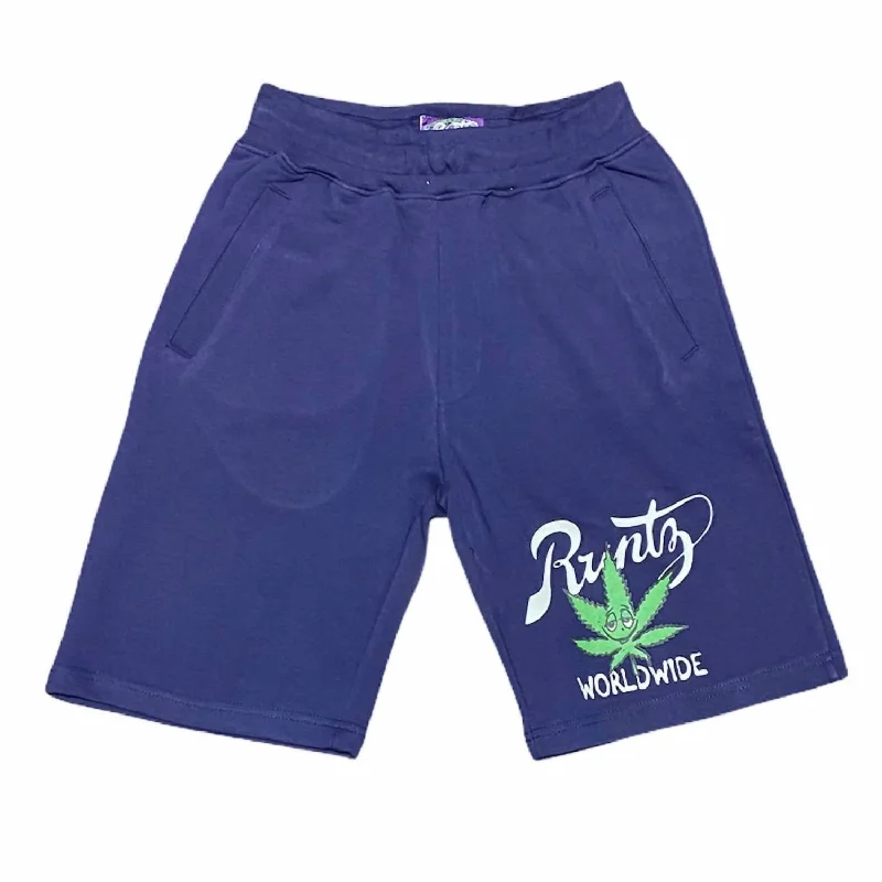 Men's Pull On Smokestock Shorts In Navy