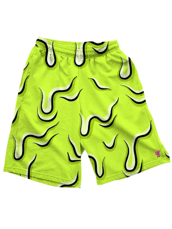 Neon Drippy (Green) Shorts