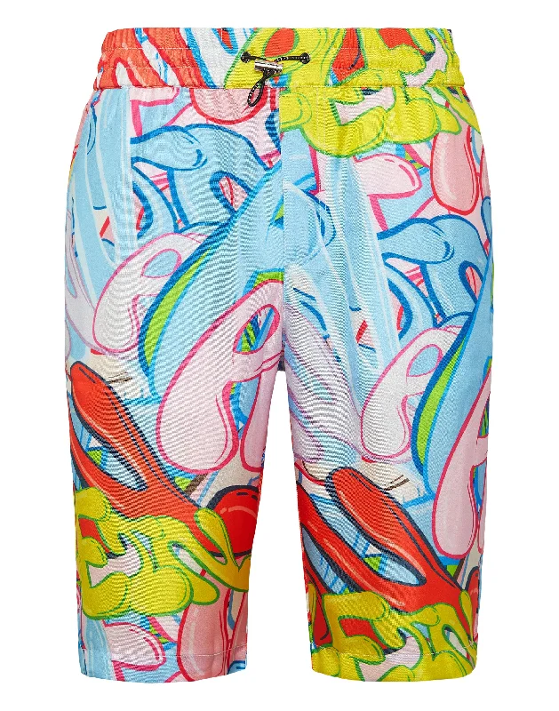 Silk Short Trousers Bombing Graffiti